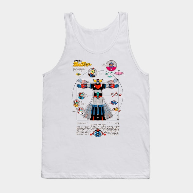 189b Grendizer DaVinci Color Tank Top by Yexart